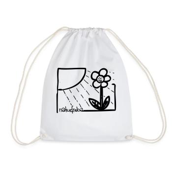 naturfieba - Drawstring Bag - white - Front