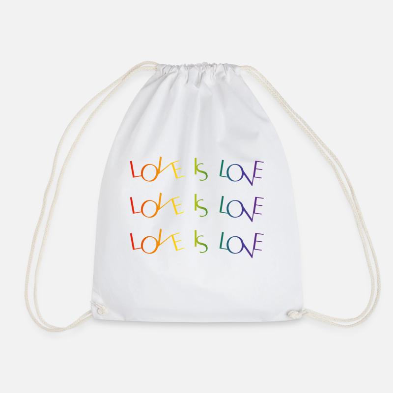I love Pride - Turnbeutel - Weiß