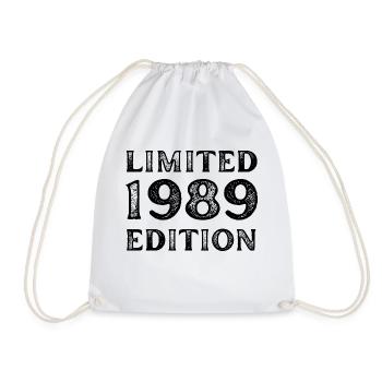 1989 LIMITED EDITION ANNIVERSAIRE METAL FER GRIS - Sac de sport léger - blanc - Devant