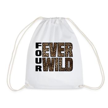 Four Ever Wild 30 - Turnbeutel - Weiß - Vorne