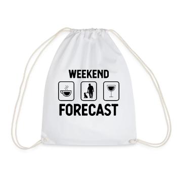 Weekend Forecast 1 - - Drawstring Bag - white - Front