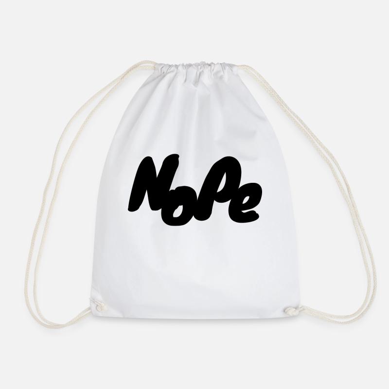 NoPe - Turnbeutel - Weiß