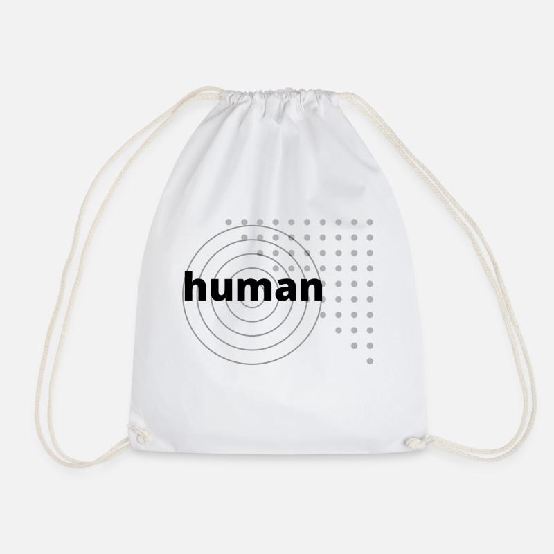human - Turnbeutel - Weiß