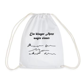 Kluger Arzt - Turnbeutel - Weiß - Vorne