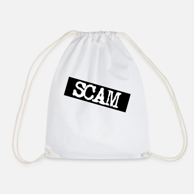 SCAM - Cryptocurrency black - Turnbeutel - Weiß