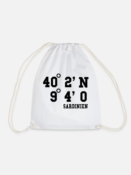Sardinien Urlaub Sardegna Italien Geschenk Idee - Turnbeutel - Weiß