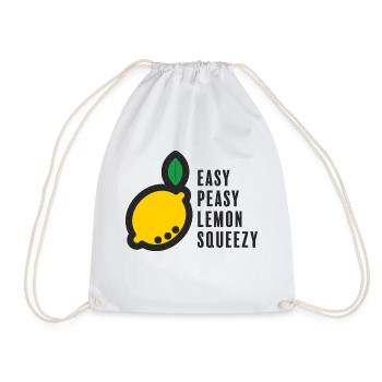 Easy Peasy Lemon Squeezy - Turnbeutel - Weiß - Vorne
