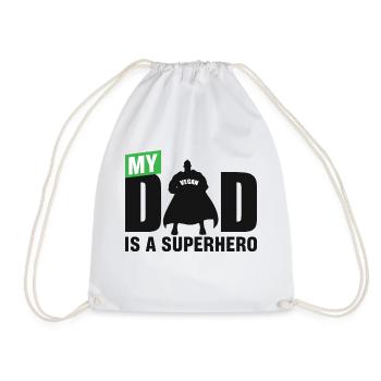 Mon père est un super-héros - Sac de sport léger - blanc - Devant