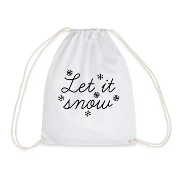 Letitsnow - Turnbeutel - Weiß - Vorne