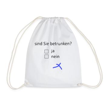 sind Sie betrunken? - Turnbeutel - Weiß - Vorne