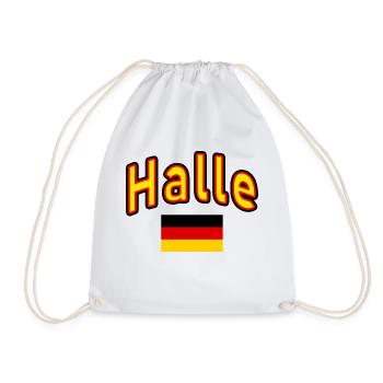 Halle deutschland flagge - Turnbeutel - Weiß - Vorne