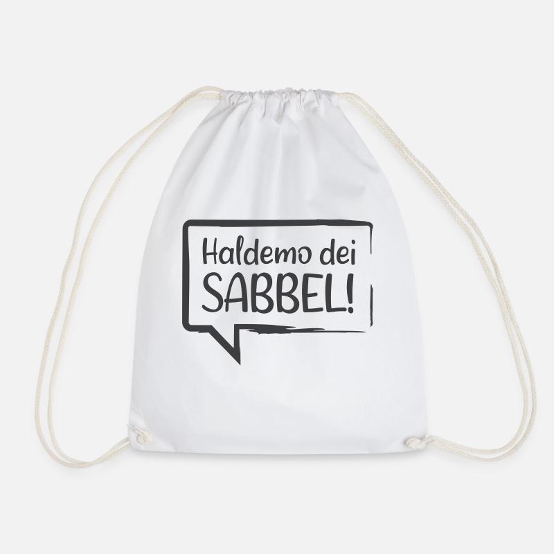 Haldemo dei Sabbel! - Turnbeutel - Weiß