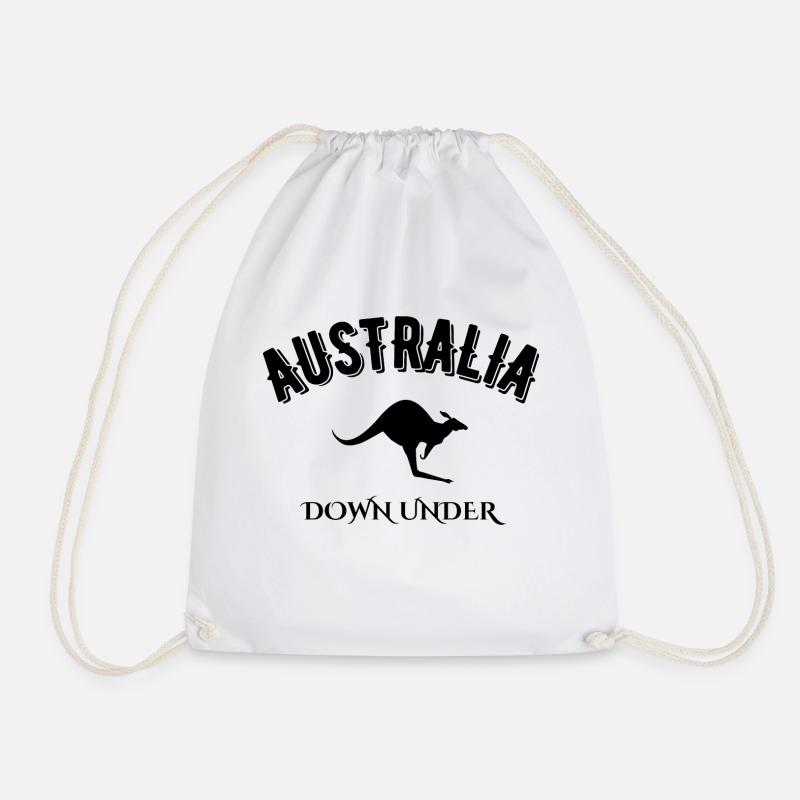 Australien Down Under - Turnbeutel - Weiß