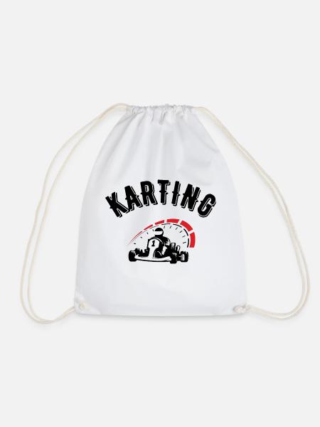 karting - Turnbeutel - Weiß
