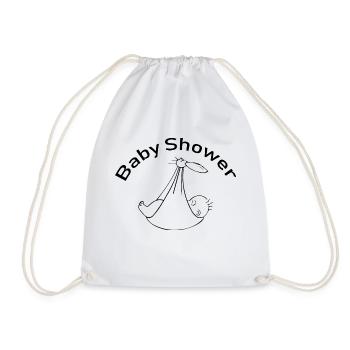 Grossesse Baby shower Babyshower Boy Girl - Sac de sport léger - blanc - Devant