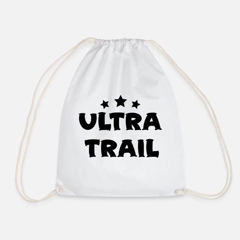 Ultra trail - Drawstring Bag - white