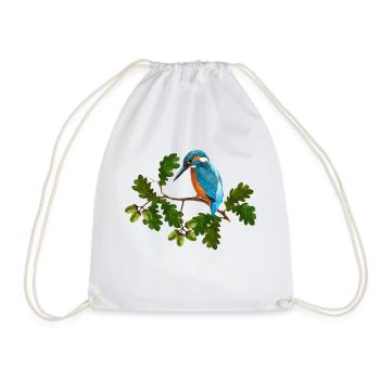 Colorful bird - Drawstring Bag - white - Front