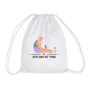 One day at time - Turnbeutel - Weiß - Vorne