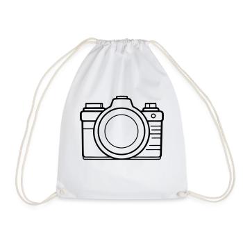 Appareil photo, Appareil photo vintage, Ancien appareil photo, Ancien - Sac de sport léger - blanc - Devant