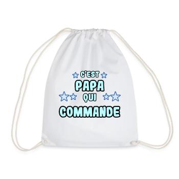 C'est papa qui commande - Sac de sport léger - blanc - Devant