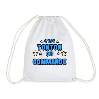 C'est tonton qui commande - Sac de sport léger - blanc - Devant