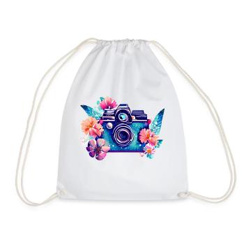 Camera Photographer Funny Photography Photographer - Drawstring Bag - white - Front