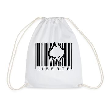 LIBERTE CODE BARRE - Sac de sport léger - blanc - Devant