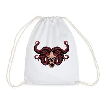 Crane Medusa - Drawstring Bag - white - Front