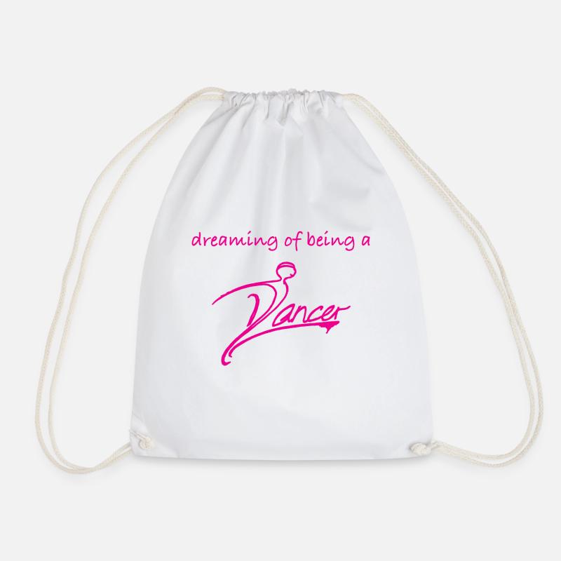 DANCER - Drawstring Bag - white