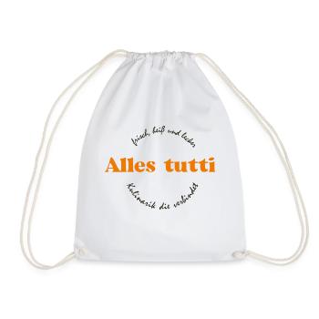 Alles Tutti Fashion Brand - Turnbeutel - Weiß - Vorne