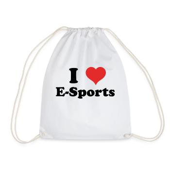 i love E Sports - Turnbeutel - Weiß - Vorne