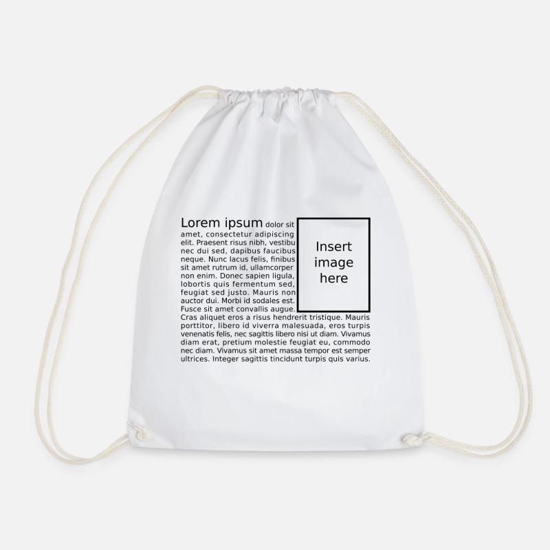 Lorem Ipsum - Turnbeutel - Weiß