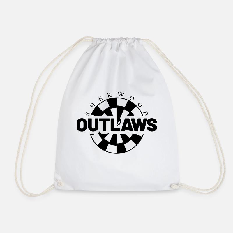sherwood outlaws Dartscheibe - Turnbeutel - Weiß