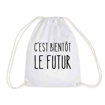c'est bientôt le futur - Sac de sport léger - blanc - Devant