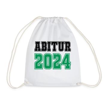 abitur 2024 - Turnbeutel - Weiß - Vorne