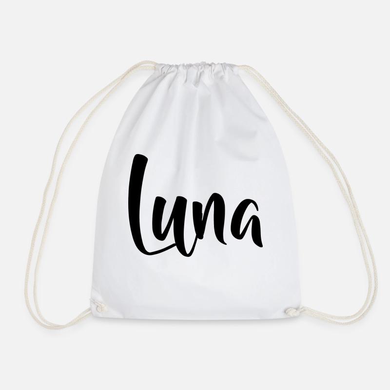 Name - Luna - Turnbeutel - Weiß