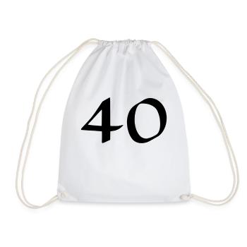 40 - Sac de sport léger - blanc - Devant