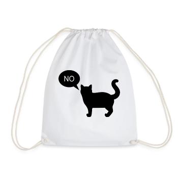 Le chat dit non - Sac de sport léger - blanc - Devant