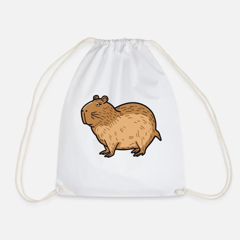 Capybara - Turnbeutel - Weiß
