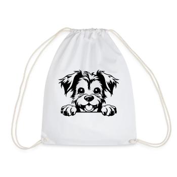 Terrier - Turnbeutel - Weiß - Vorne