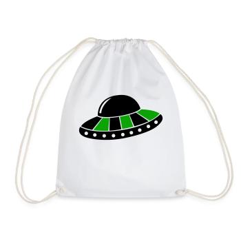 UFO - Drawstring Bag - white - Front