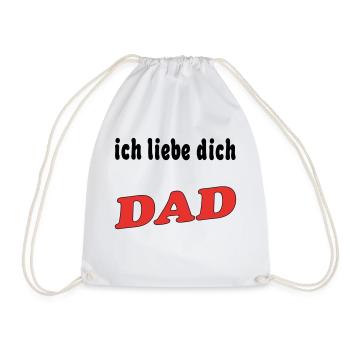 Ich liebe dich DAD - Sac de sport léger - blanc - Devant