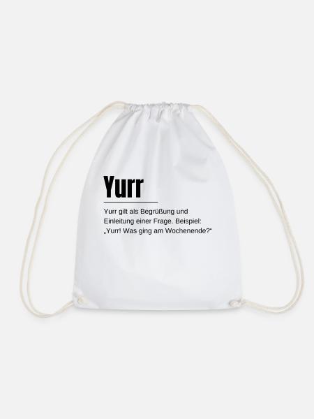 Yurr - Jugenwort des Jahres 2024 - Turnbeutel - Weiß