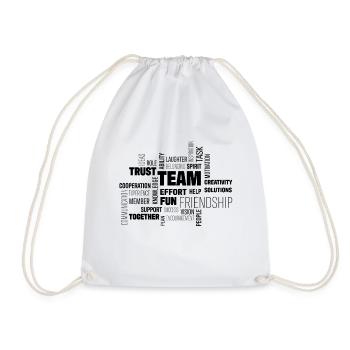 Team - Turnbeutel - Weiß - Vorne