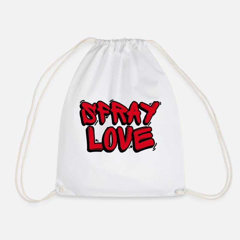 Spray Love - Turnbeutel - Weiß