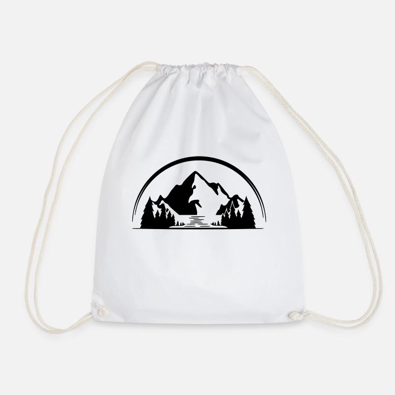 Montagnes - Sac de sport léger - blanc