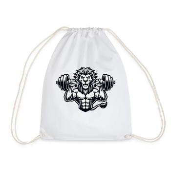 Leo Bodybuilder - Sac de sport léger - blanc - Devant