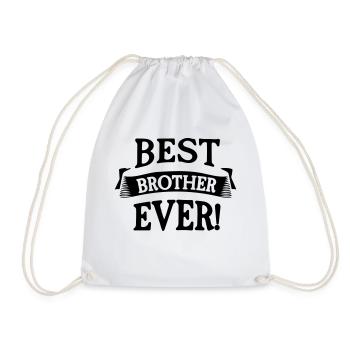 meilleur frère de tous les temps - Sac de sport léger - blanc - Devant