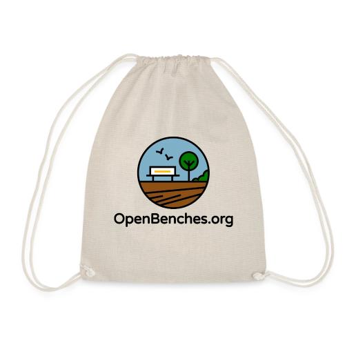 Open Benches Logo - Drawstring Bag