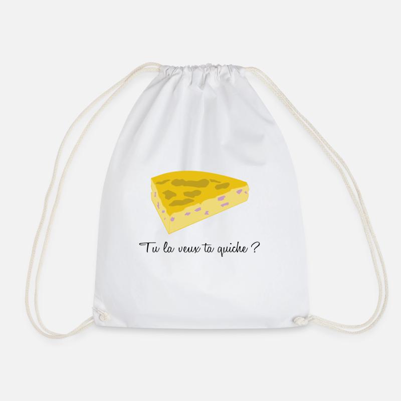 quiche lorraine - Sac de sport léger - blanc